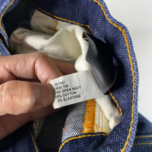 Nudie Grim Tim Dry Open Navy Jeans Men's 30x31 - Picture 4 of 9